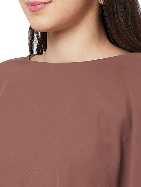 women embellished boat neck regular top - 21840257 - Standard Image - 3