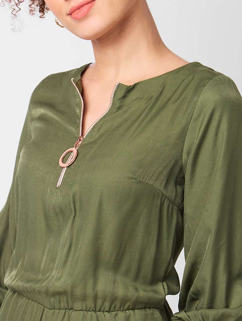 women solid round neck full length jumpsuit - 21840474 -  Standard Image - 3