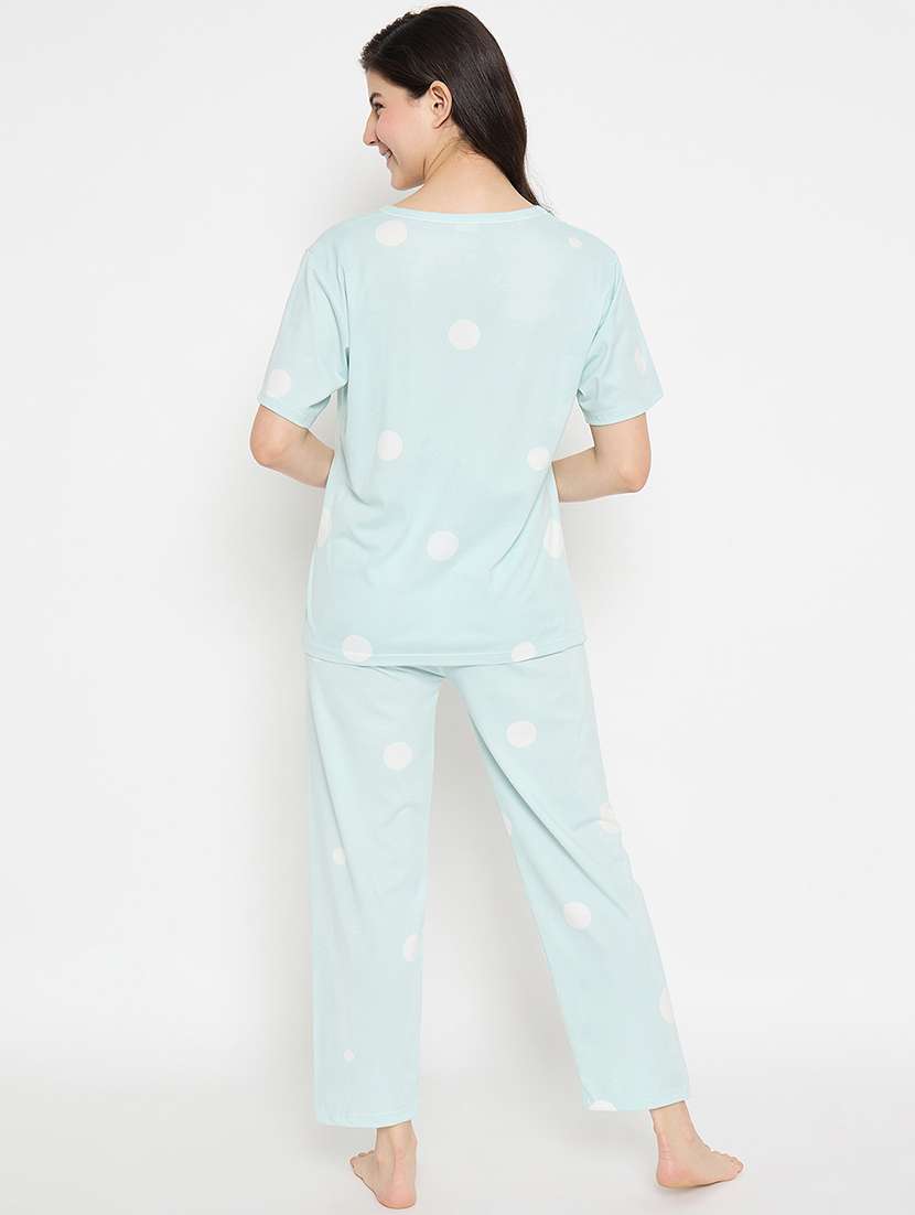 women printed short sleeve pyjama set nightwear  - 21840493 -  Standard Image - 3