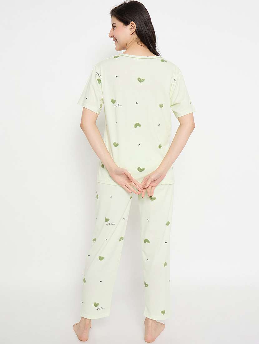 women printed short sleeve pyjama set nightwear  - 21840496 -  Standard Image - 3
