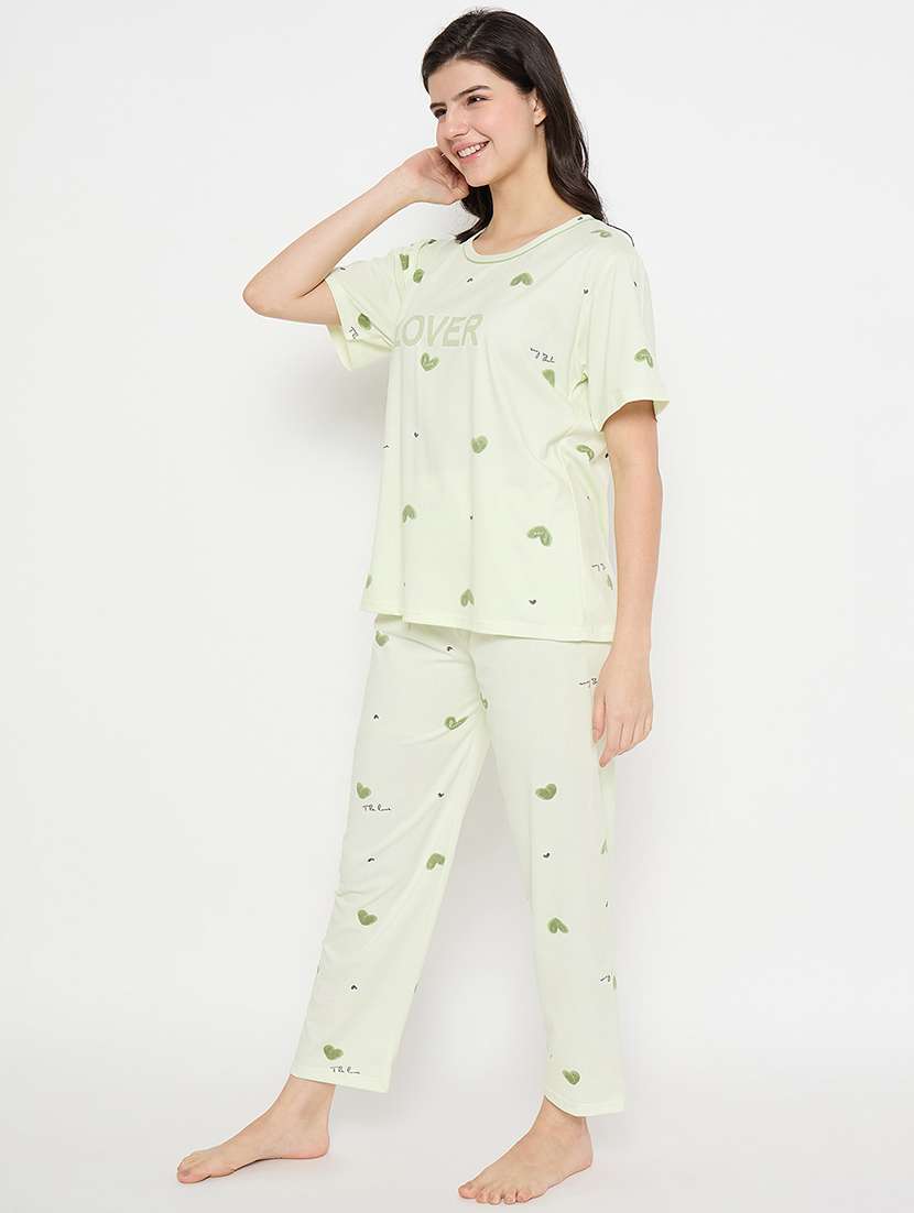 women printed short sleeve pyjama set nightwear  - 21840496 -  Standard Image - 5