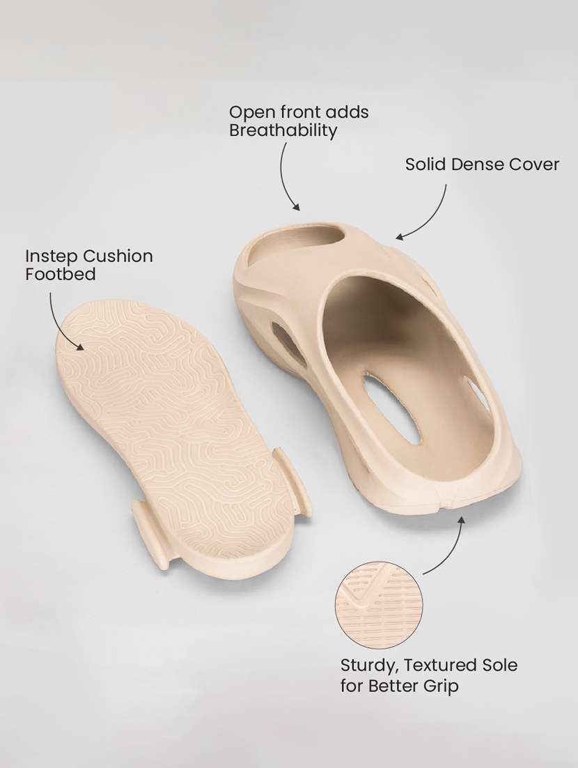 men beige slip on slider - 21840521 - Standard Image - 5