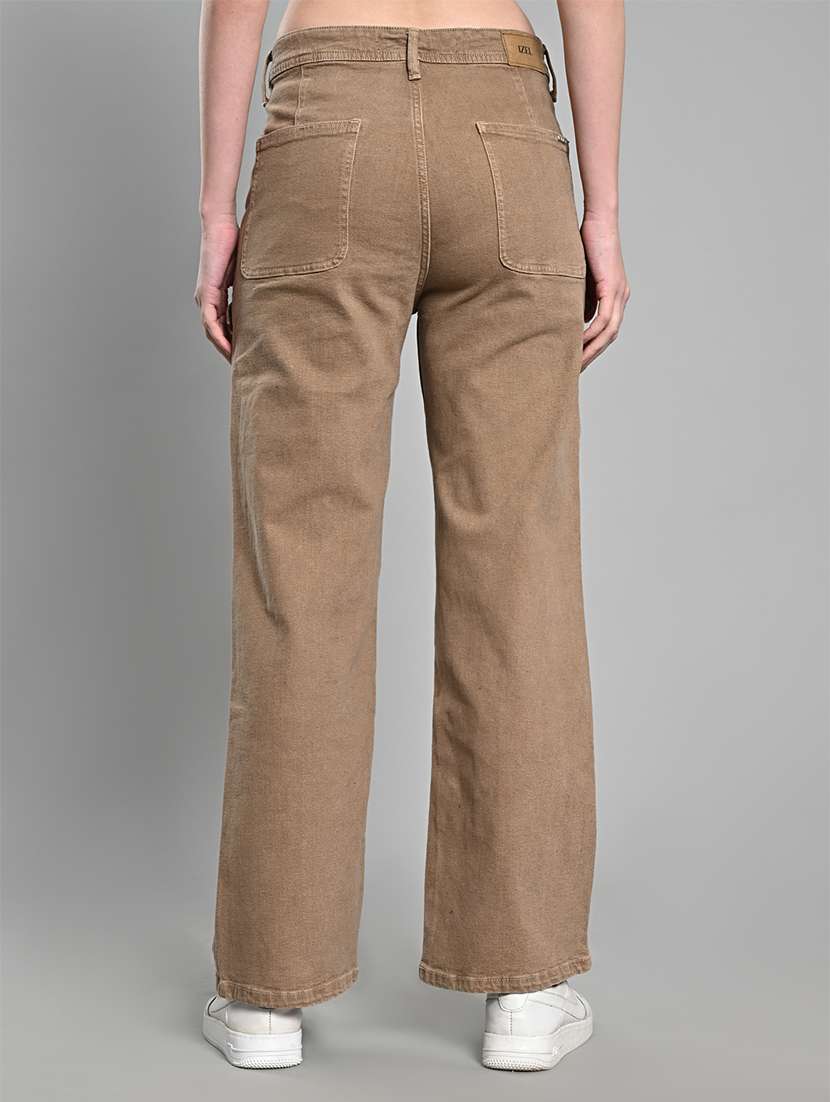 women mid rise denim cargo - 21840601 -  Standard Image - 3