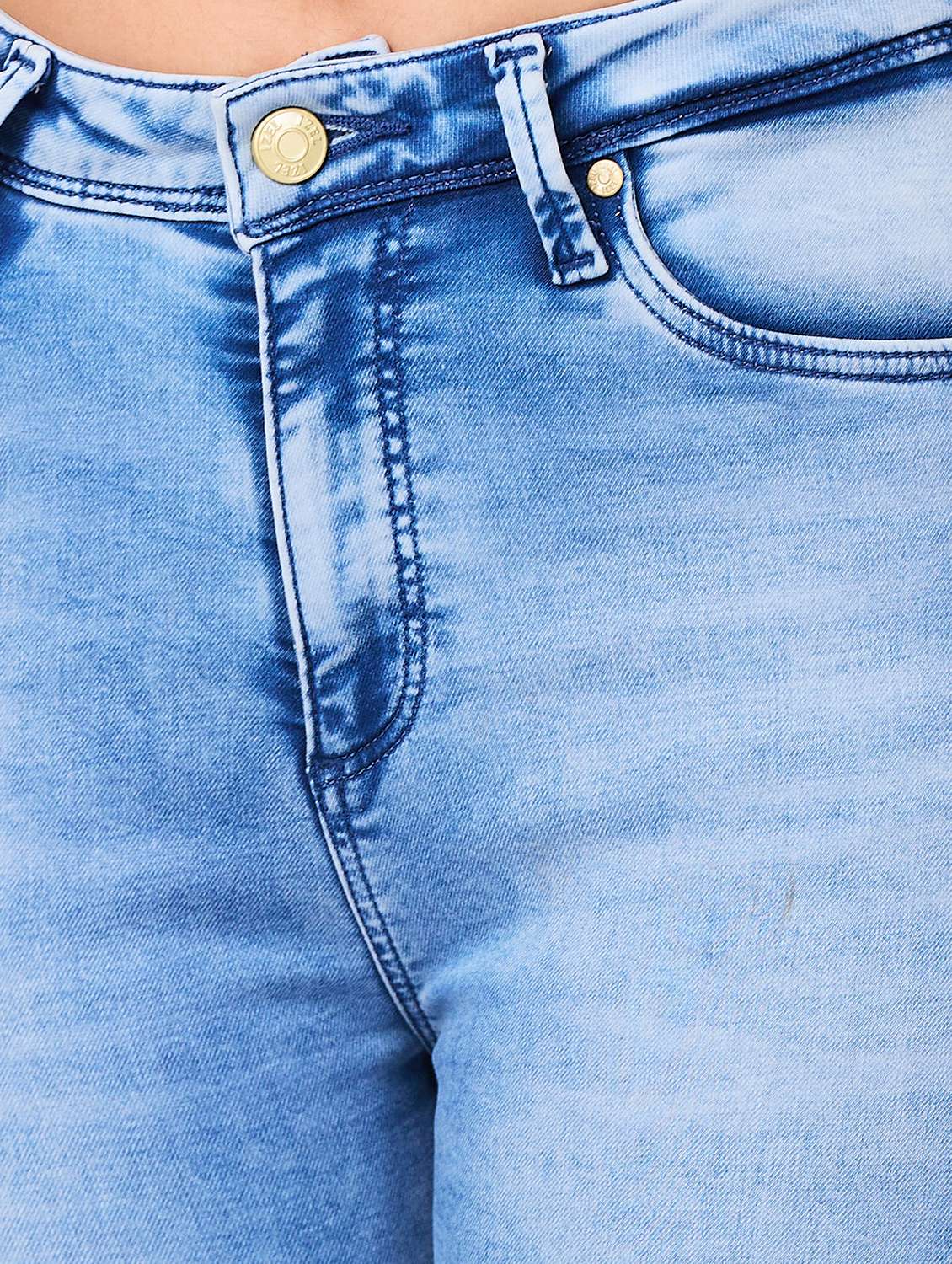 women solid mid rise slim fit jeans - 21840622 -  Standard Image - 3