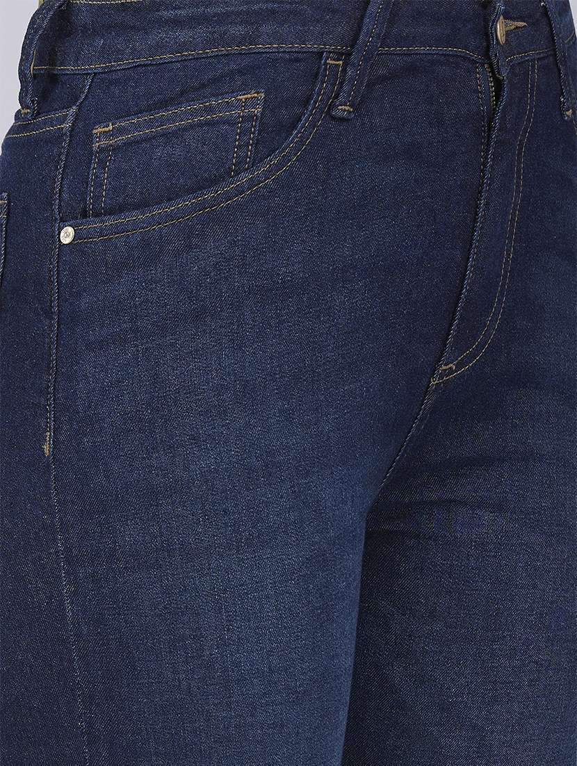 women solid mid rise slim fit jeans - 21840641 -  Standard Image - 3