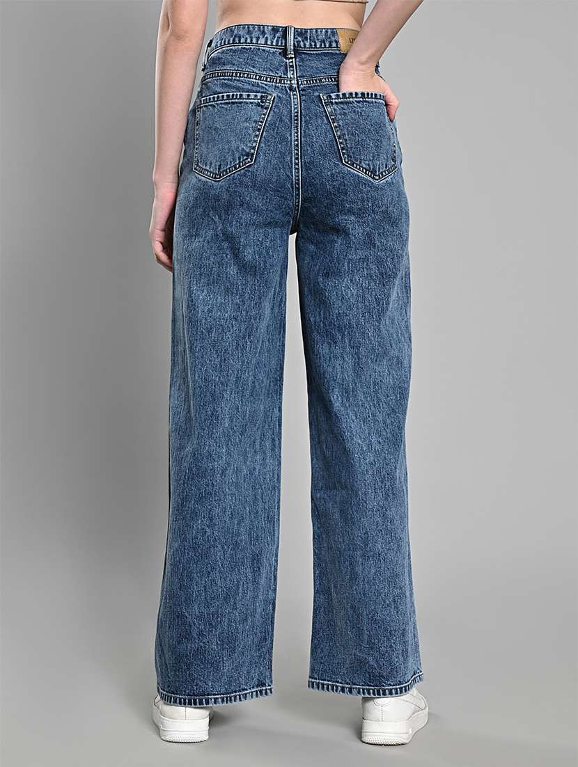 women blue mid rise denim jean - 21840655 -  Standard Image - 3