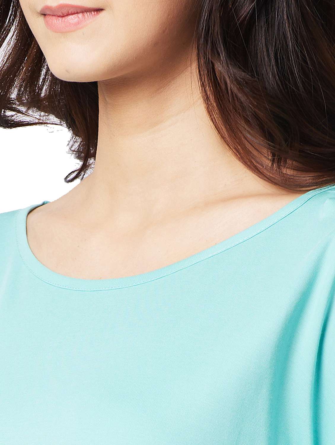 women solid lace detailed regular top - 21840824 - Standard Image - 3