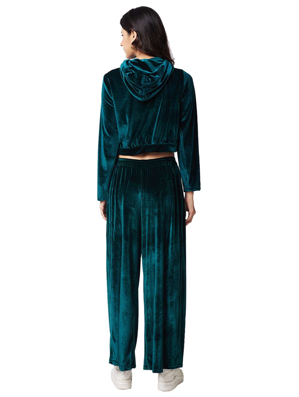 women solid top and palazzo co-ord set - 21840847 -  Standard Image - 3