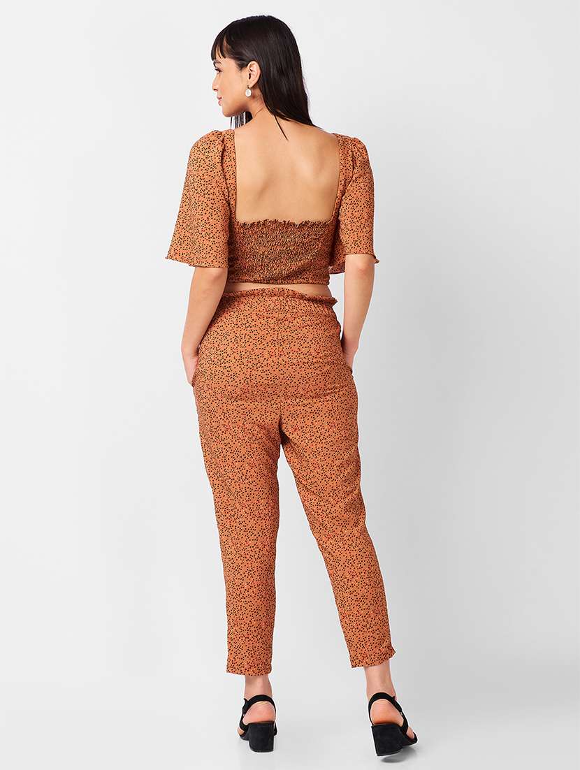 women printed top and trouser co-ord set - 21840850 - Standard Image - 3