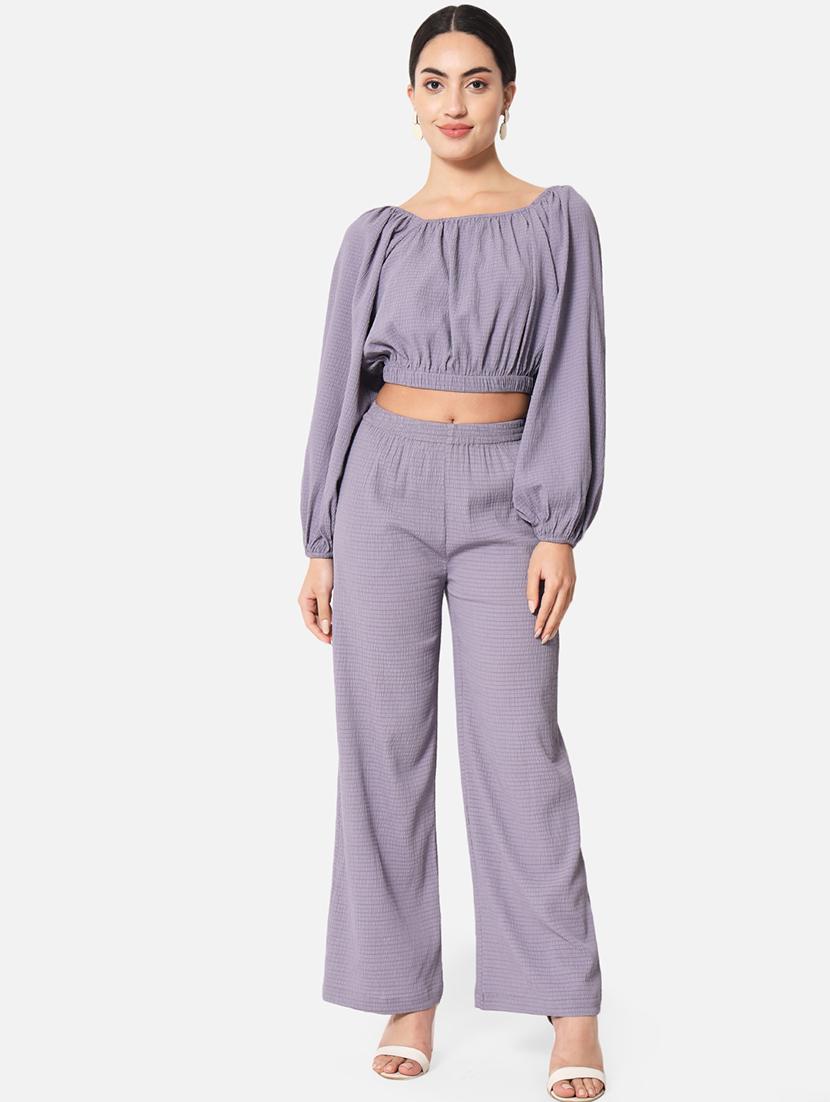 women solid high rise straight palazzo - 21840871 - Standard Image - 5