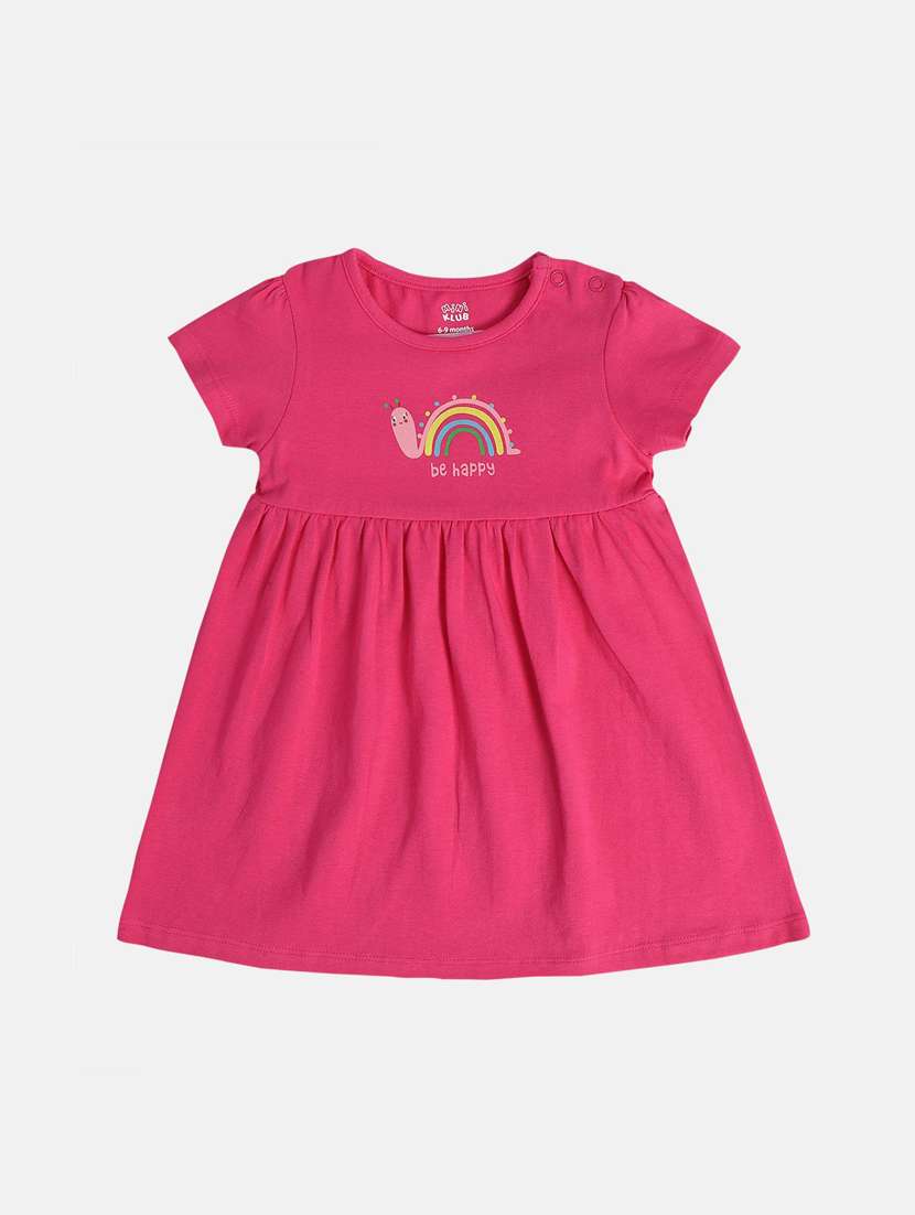 girls pack of 2 printed round neck frock - 21840988 -  Standard Image - 3