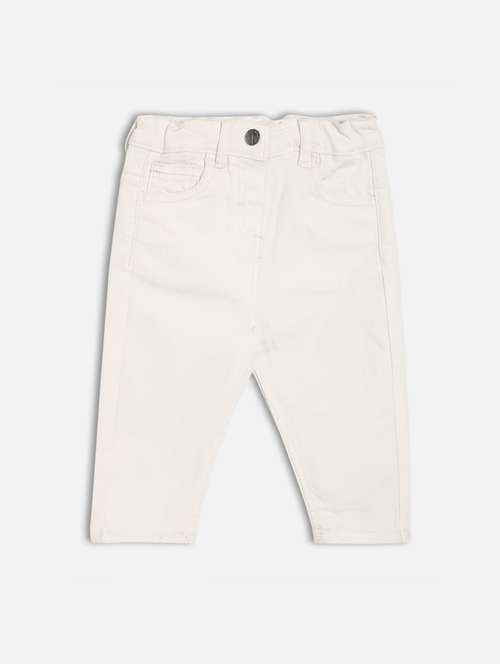 girls white denim plain jean - 21841006 -  Standard Image - 0