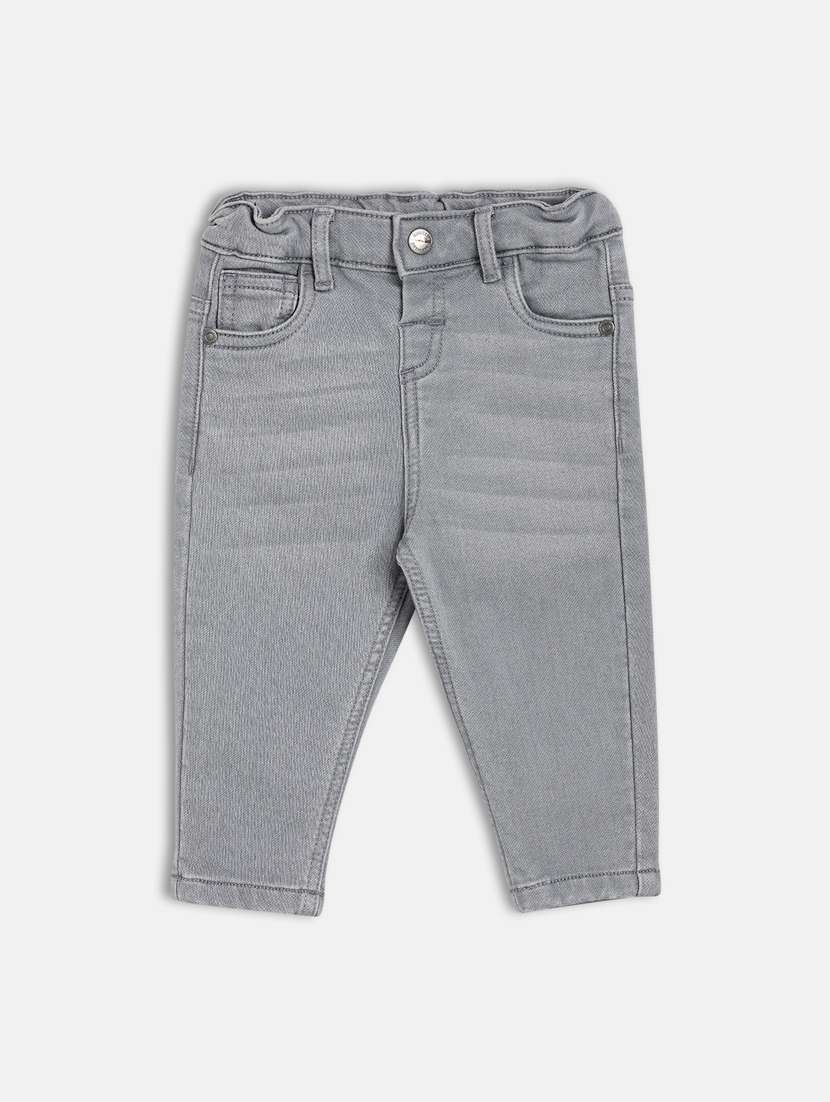 boys grey denim plain jean