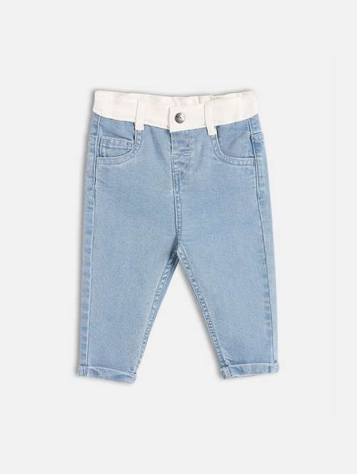 boys light blue denim plain jean - 21841008 -  Standard Image - 0