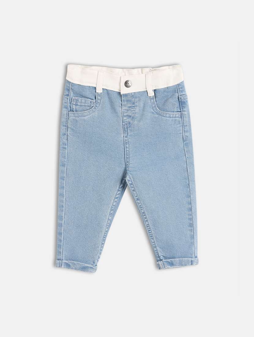 boys light blue denim plain jean