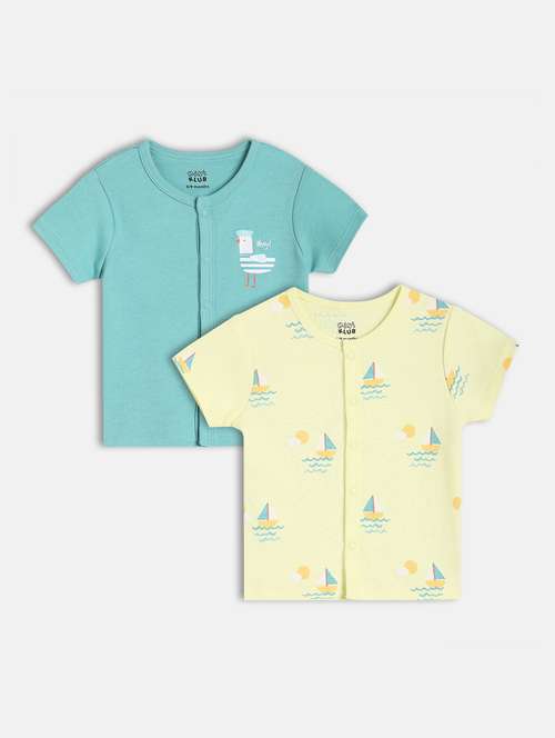 kids pack of 2 printed hort sleeves shirt - 21841068 - Standard Image - 0