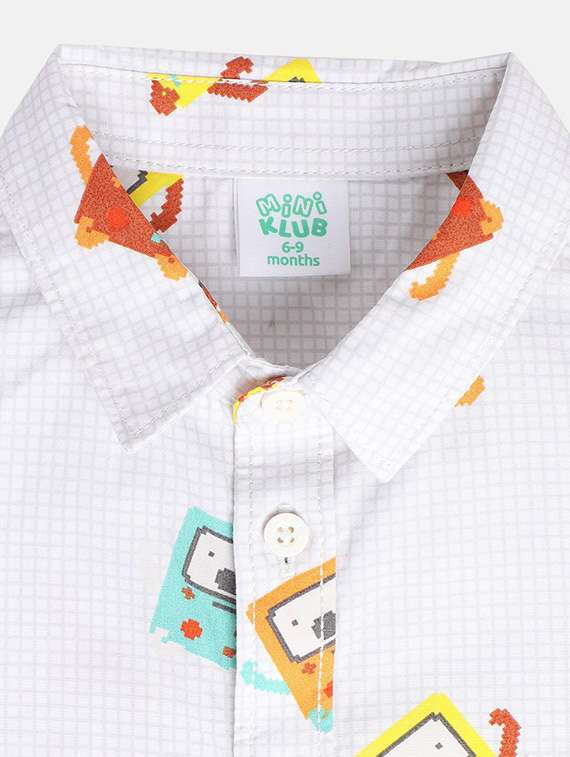 boys printed short sleeve regular fit shirt - 21841073 -  Standard Image - 3