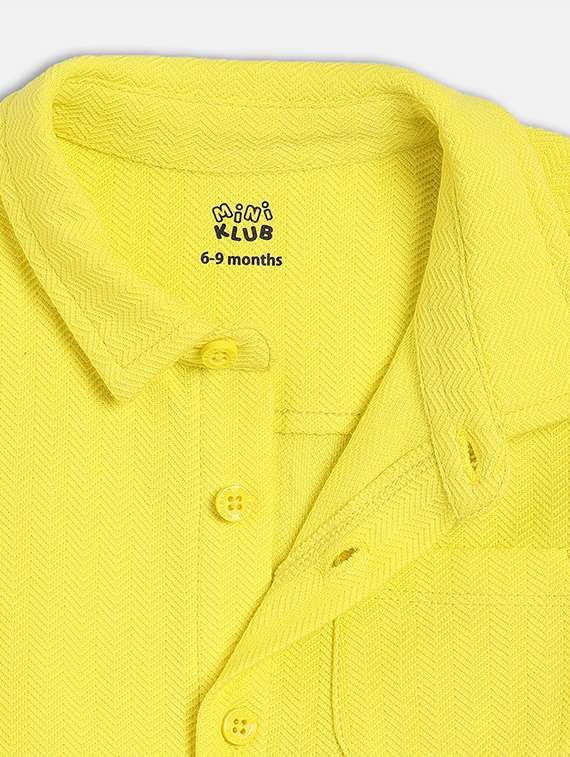 boys solid short sleeve regular fit shirt - 21841080 -  Standard Image - 3