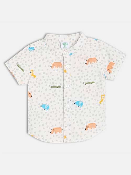 kids printed collared short sleeves t-shirt - 21841088 -  Standard Image - 0