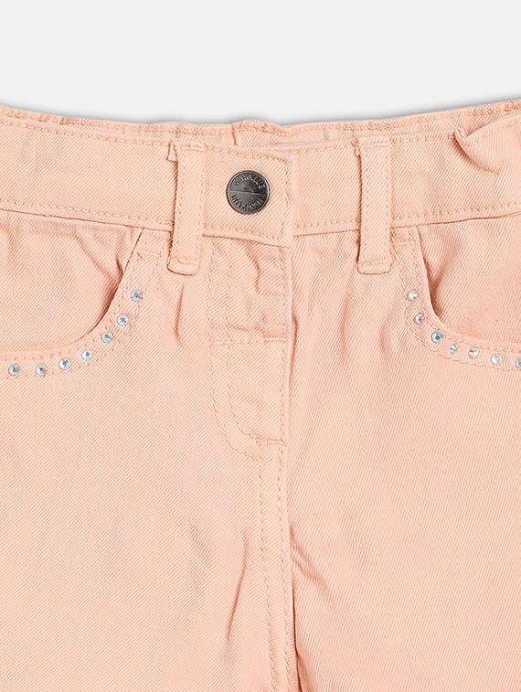 kids solid mid rise shorts  - 21841125 -  Standard Image - 3