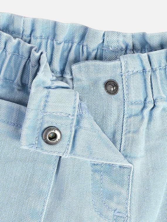 kids solid mid rise denim shorts  - 21841133 -  Standard Image - 3