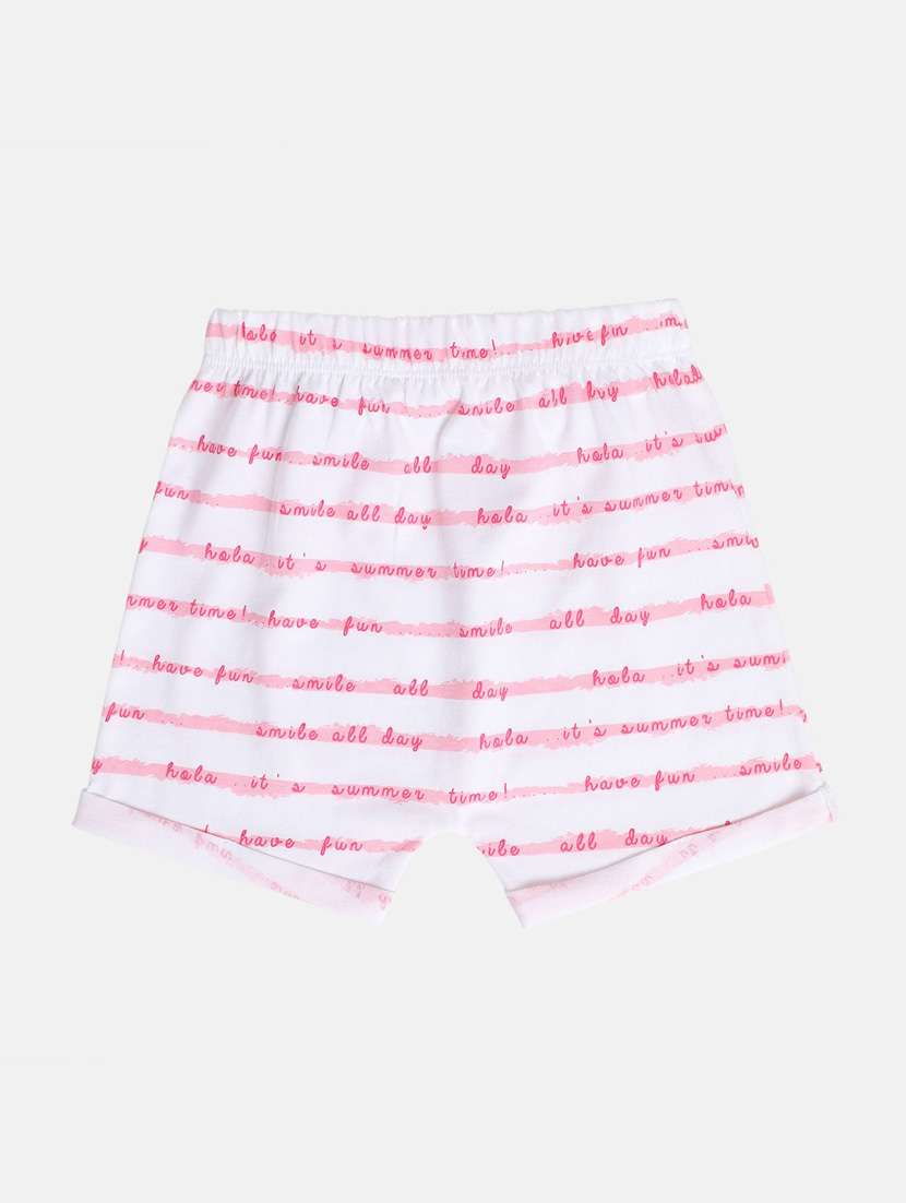 girls pack of 2 mid rise printed shorts - 21841140 -  Standard Image - 3
