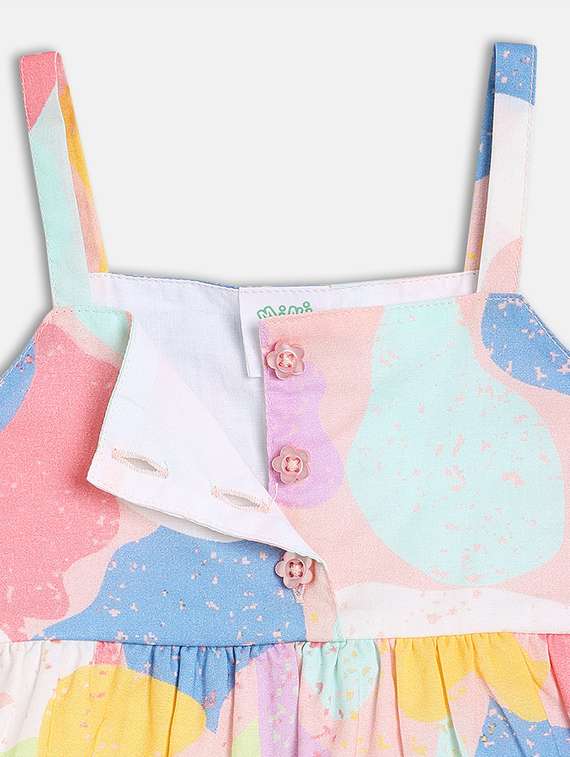 girls printed shoulder strap top - 21841162 -  Standard Image - 3