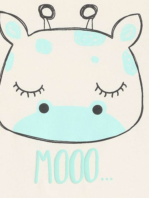 girls front print round neck t-shirt - 21841196 -  Standard Image - 3