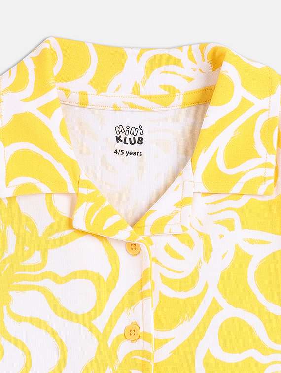 girls yellow printed short sleeve top - 21841197 -  Standard Image - 3