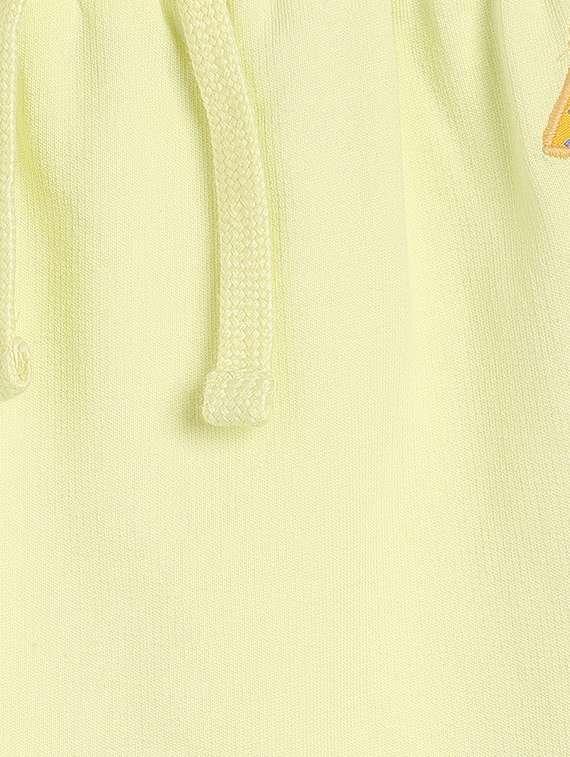 girls yellow mid rise casual jogger - 21841205 -  Standard Image - 3