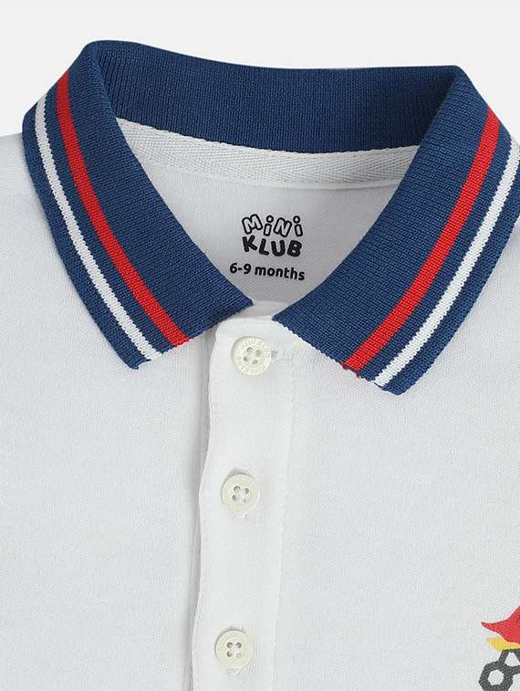 kids white & blue color block short sleeve onesies - 21841221 -  Standard Image - 3