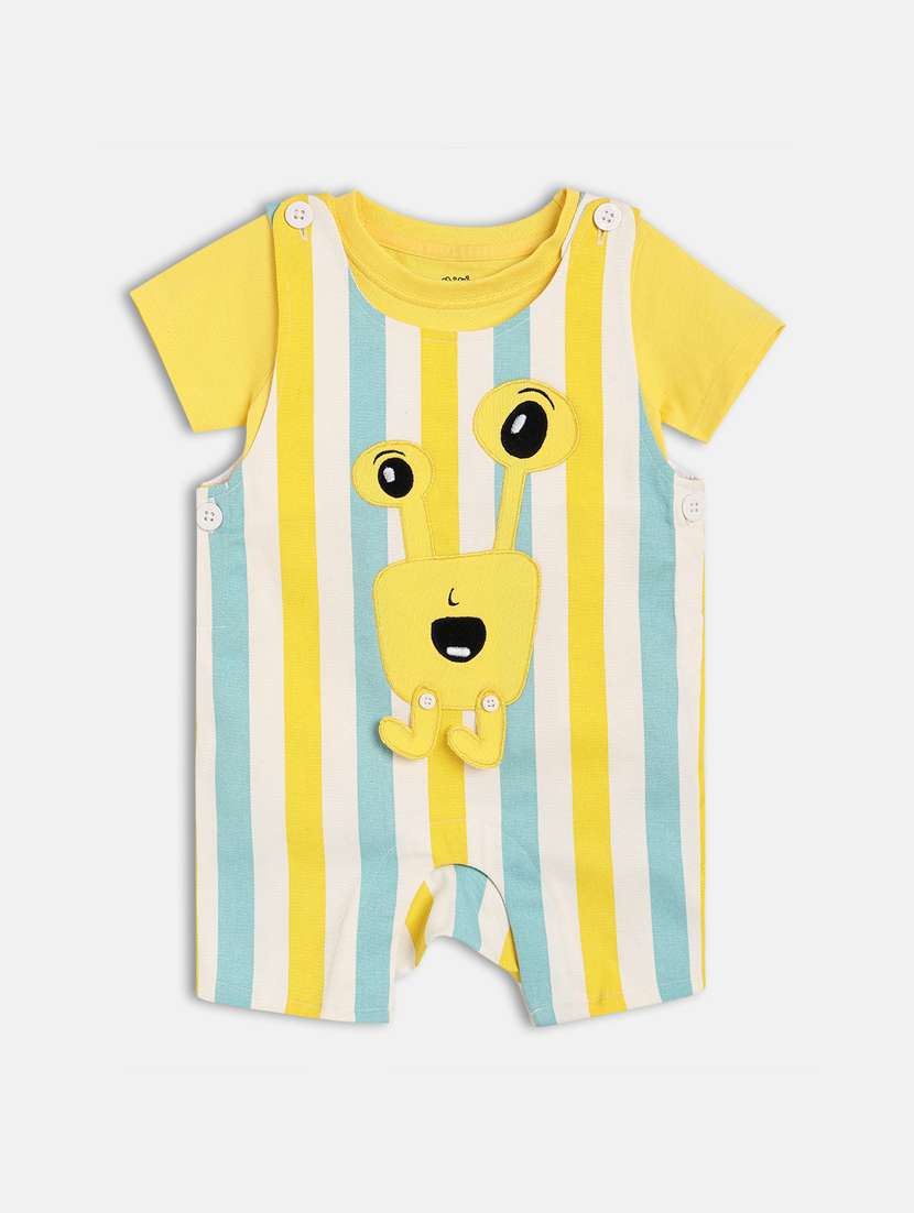 boys printed t-shirt & dungarees sets  - 21841258 -  Zoom Image - 0