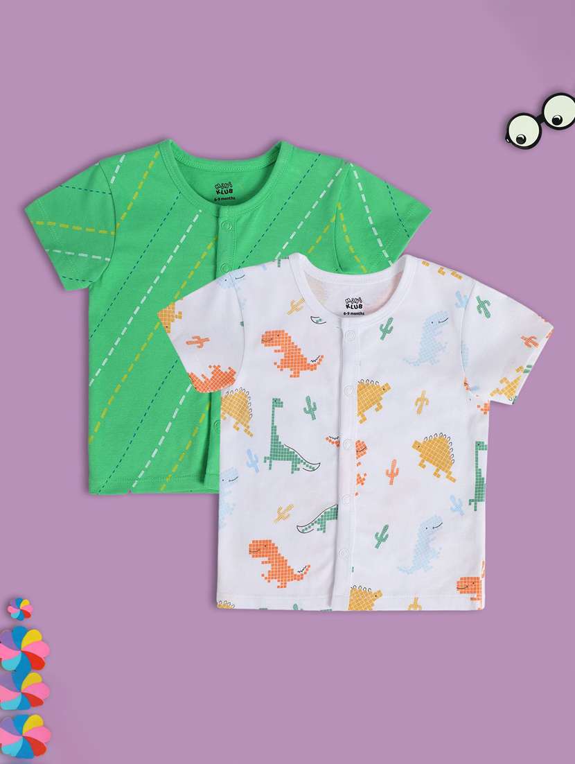 boys pack of 2 printed t-shirt