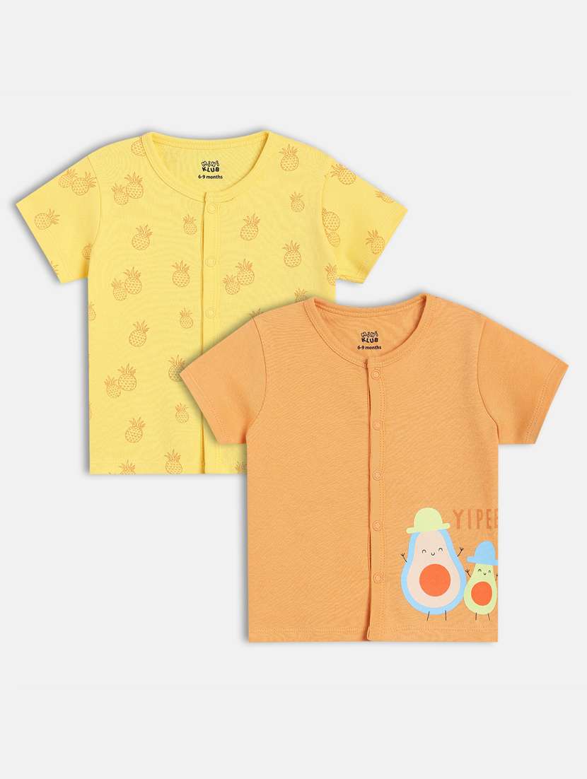 boys pack of 2 printed t-shirt
