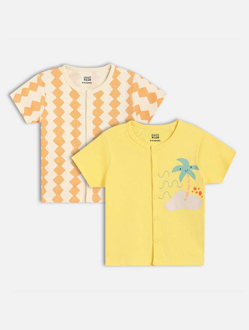 boys pack of 2 printed t-shirt