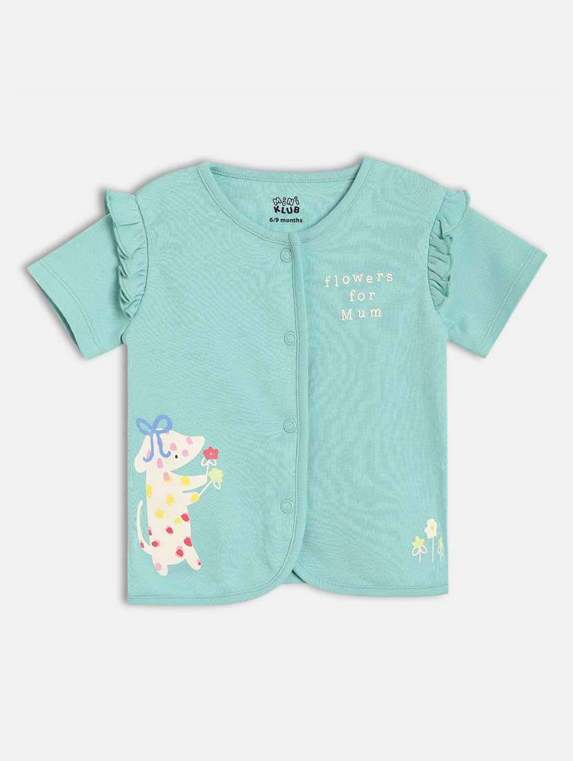 girls pack of 2 printed round neck t-shirt - 21841277 -  Standard Image - 3