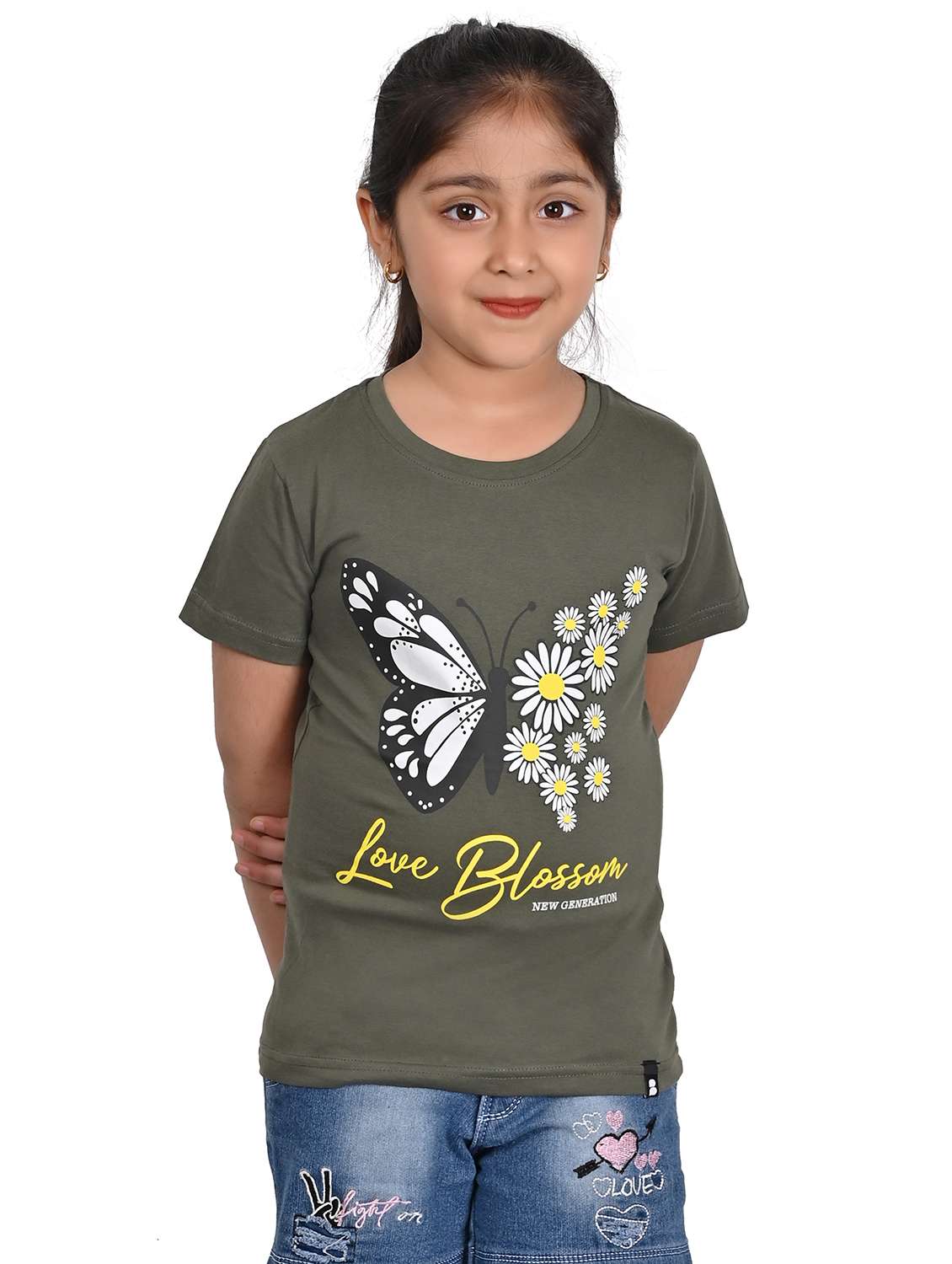 girls graphic printed short sleeve t-shirt - 21841429 -  Zoom Image - 0