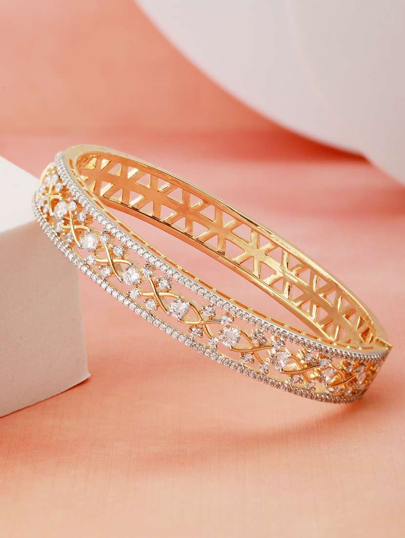women gold brass bangle bracelet