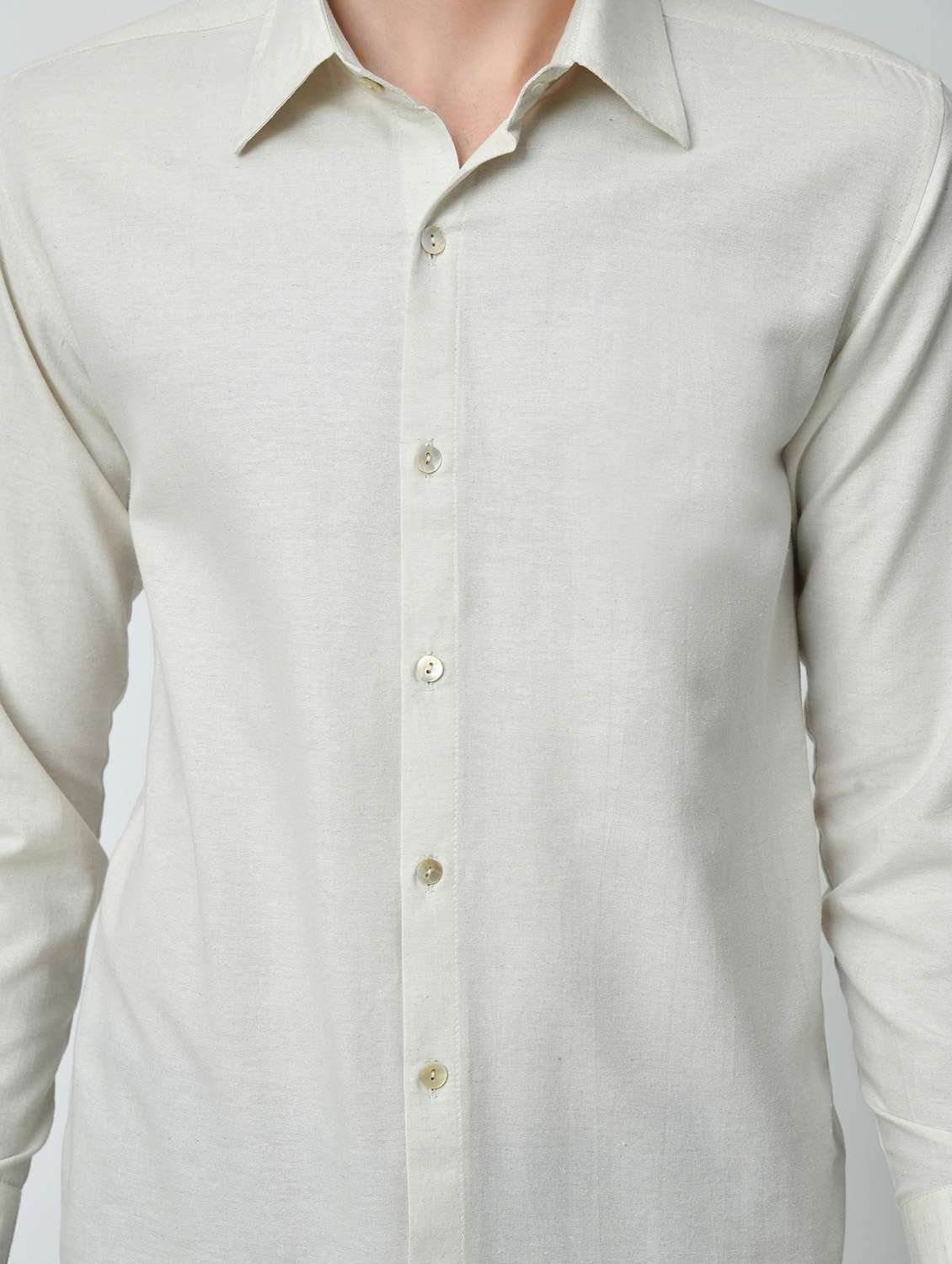 men solid long sleeve regular fit casual shirt - 21841542 - Standard Image - 5