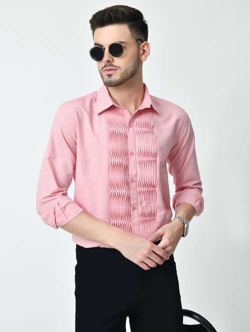 men solid long sleeve regular fit casual shirt - 21841549 -  Standard Image - 0