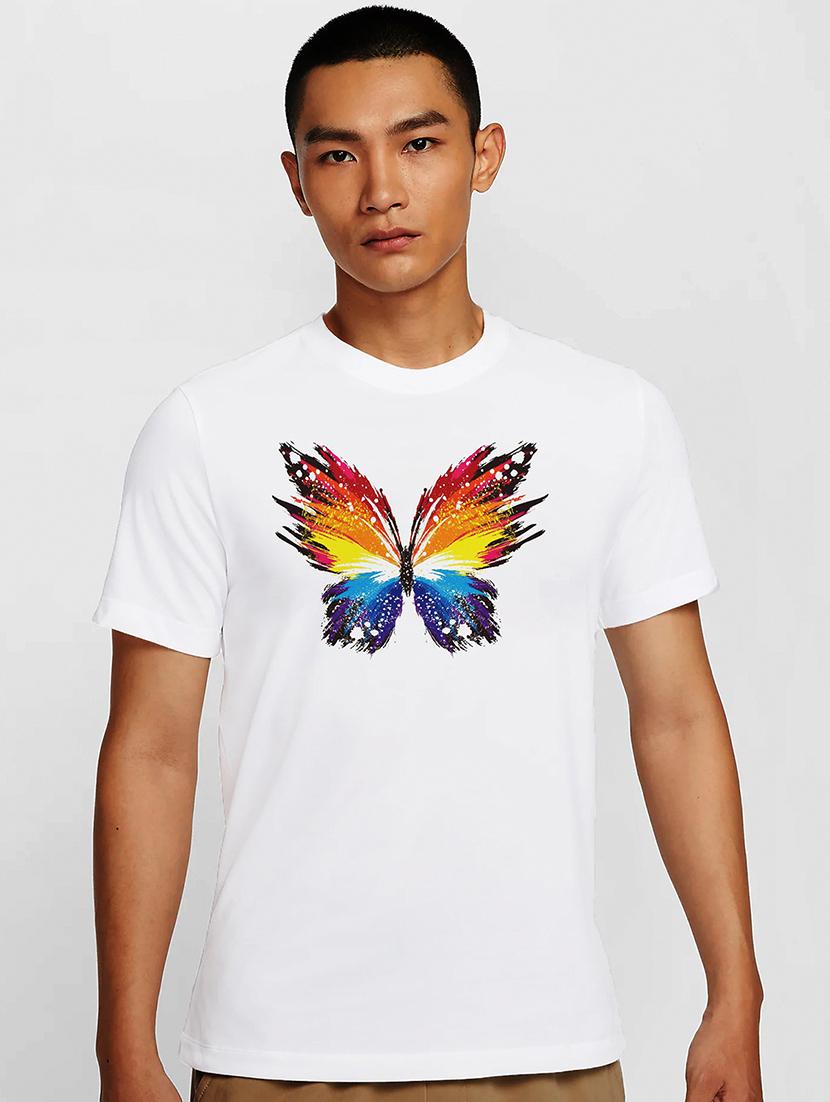 men white round neck regular fit t-shirt - 21841570 -  Zoom Image - 0