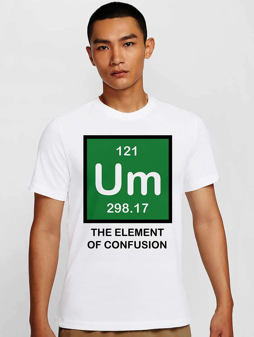 men white round neck regular fit t-shirt - 21841600 -  Zoom Image - 0