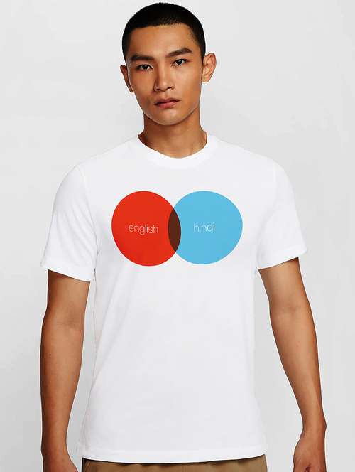 men white round neck regular fit t-shirt - 21841601 -  Standard Image - 0