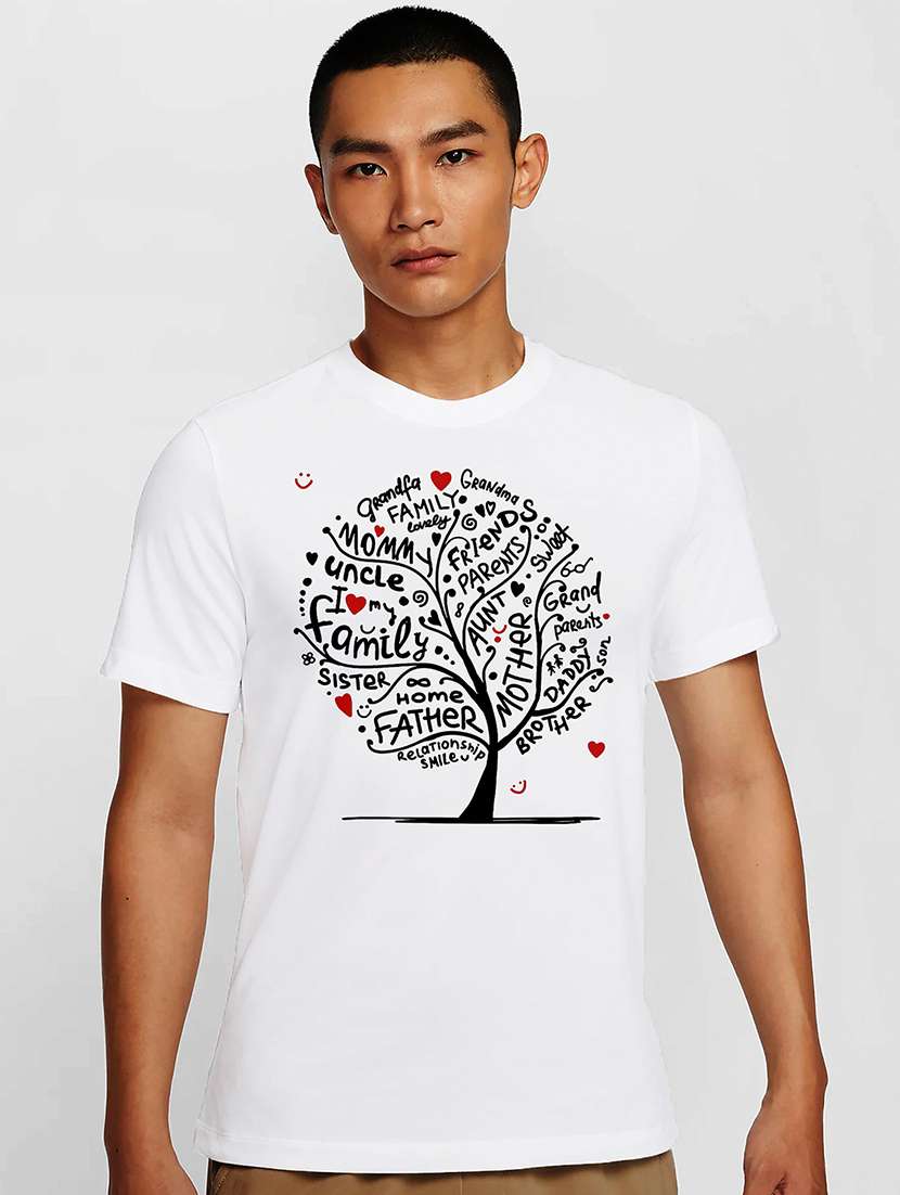 men white round neck regular fit t-shirt - 21841609 - Zoom Image - 0
