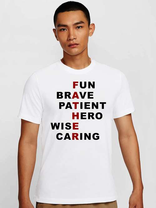 men white round neck regular fit t-shirt - 21841615 -  Standard Image - 0