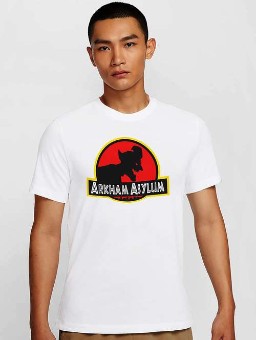 men white round neck regular fit t-shirt - 21841625 - Standard Image - 0