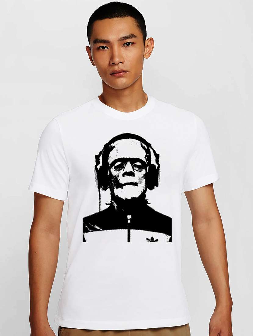 men white round neck regular fit t-shirt - 21841641 - Zoom Image - 0