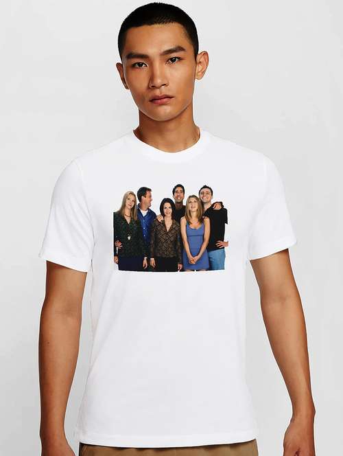 men white round neck regular fit t-shirt - 21841656 -  Standard Image - 0