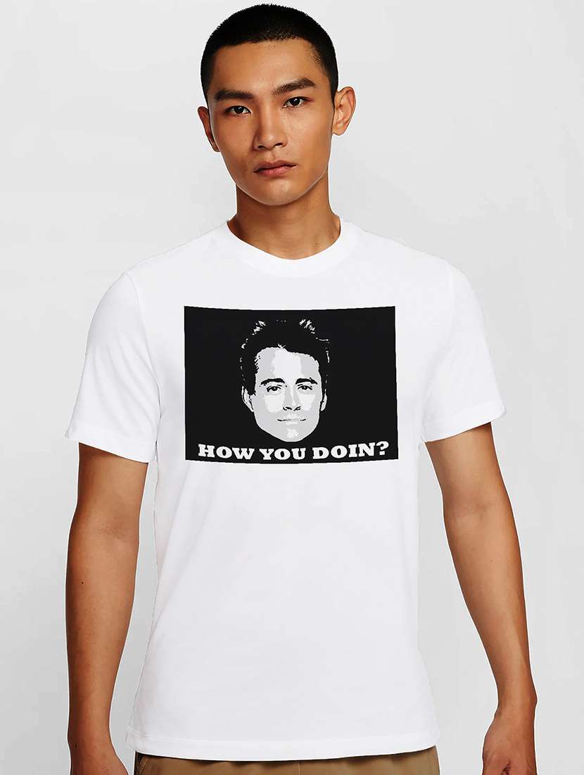 men white round neck regular fit t-shirt - 21841670 - Zoom Image - 0