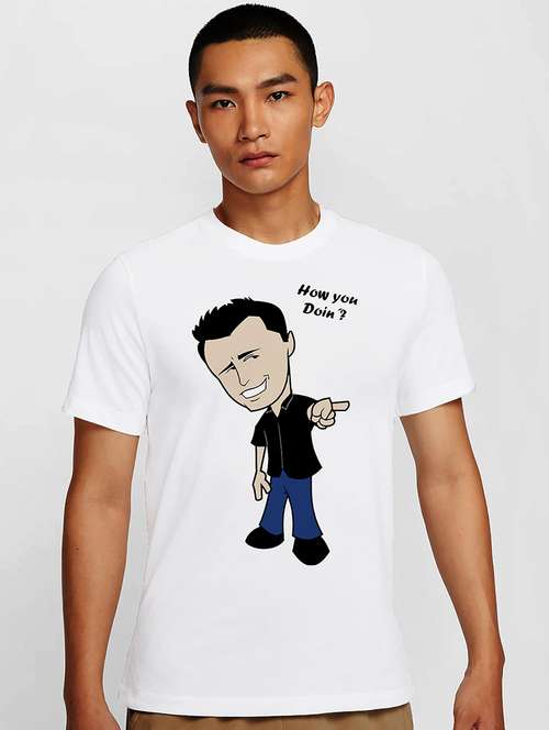 men white round neck regular fit t-shirt - 21841671 -  Standard Image - 0